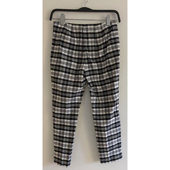 Talbots Black and White Plaid Ankle Pull On Pants Size 4 Petite - Picture 3 of 10